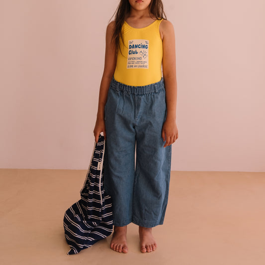 We are kids 100%有機棉毛巾布包包 NAVY STRIPES