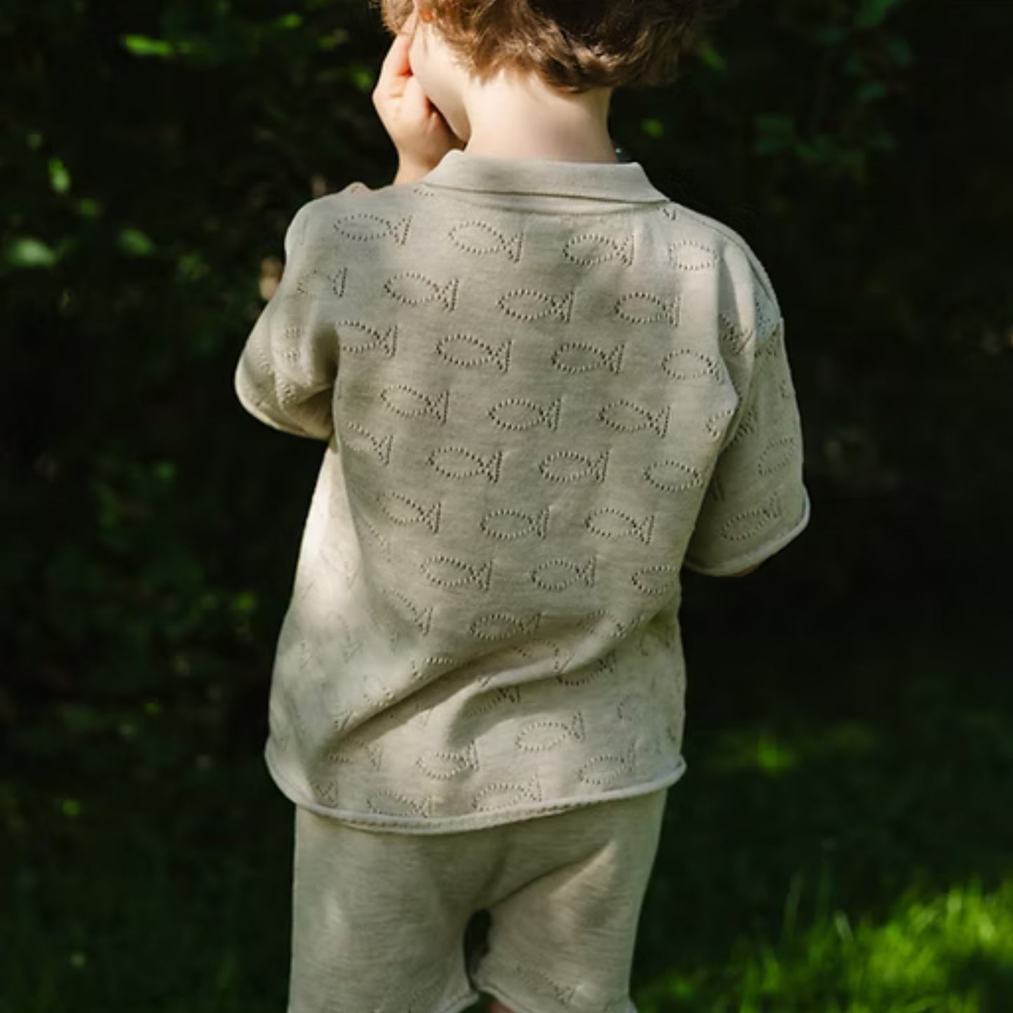 Bayiri 100%有機棉 Underwater Polo T-shirt上衣 ❘ 現貨尺寸: 12M~3Y