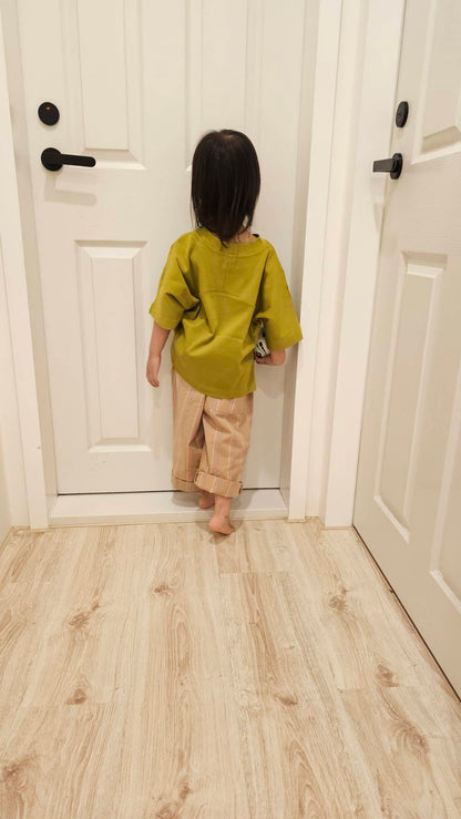 Studio Koter 100%有機棉Rory OVERSIZED 短袖Tshirt - Olive (2Y~5Y)