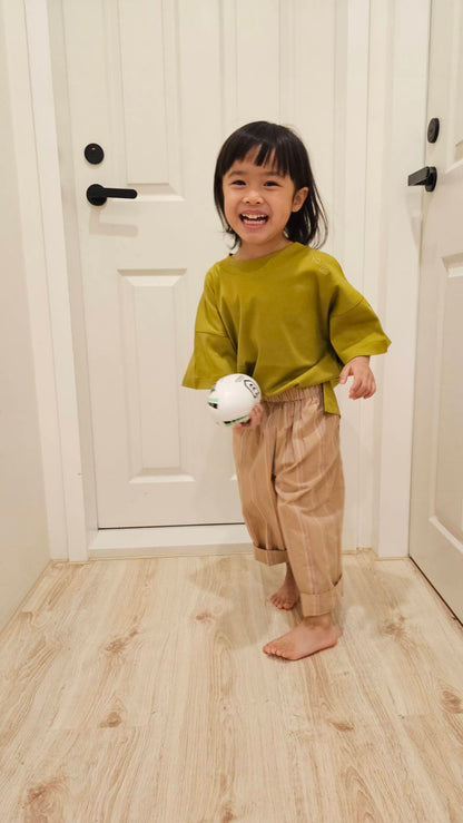 Studio Koter 100%有機棉Rory OVERSIZED 短袖Tshirt - Olive (2Y~5Y)
