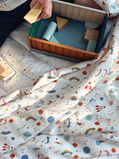 (預購商品) Creme enfant 100% 莫代爾×天然木漿人造絲 兒童夏日涼感午睡袋組 -Simon