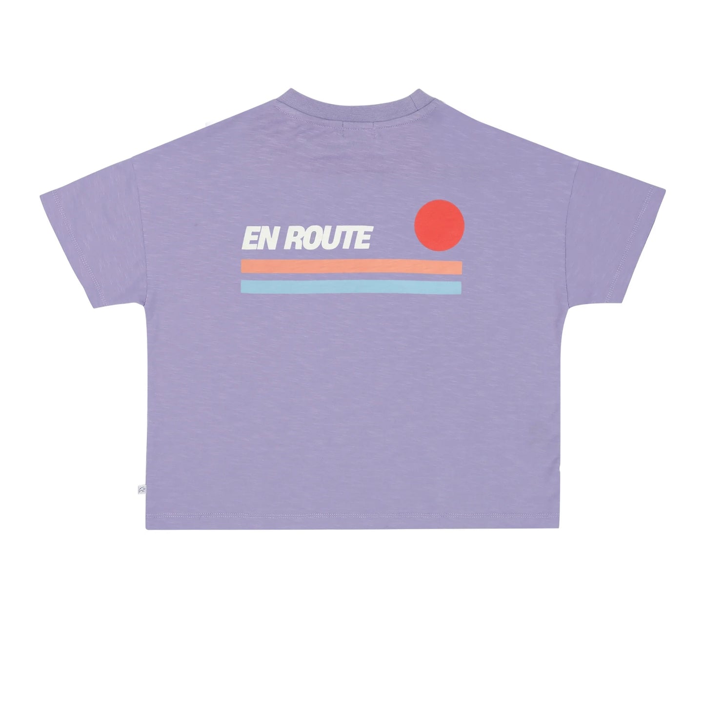 Jenest 100%有機竹節棉寬版短袖T-shirt -Purple ❘ 現貨尺寸: 3Y~8Y