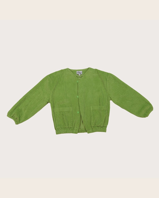 Studio Koter 100%有機棉SENNA燈芯絨外套 - Meadow Green 4Y~9Y