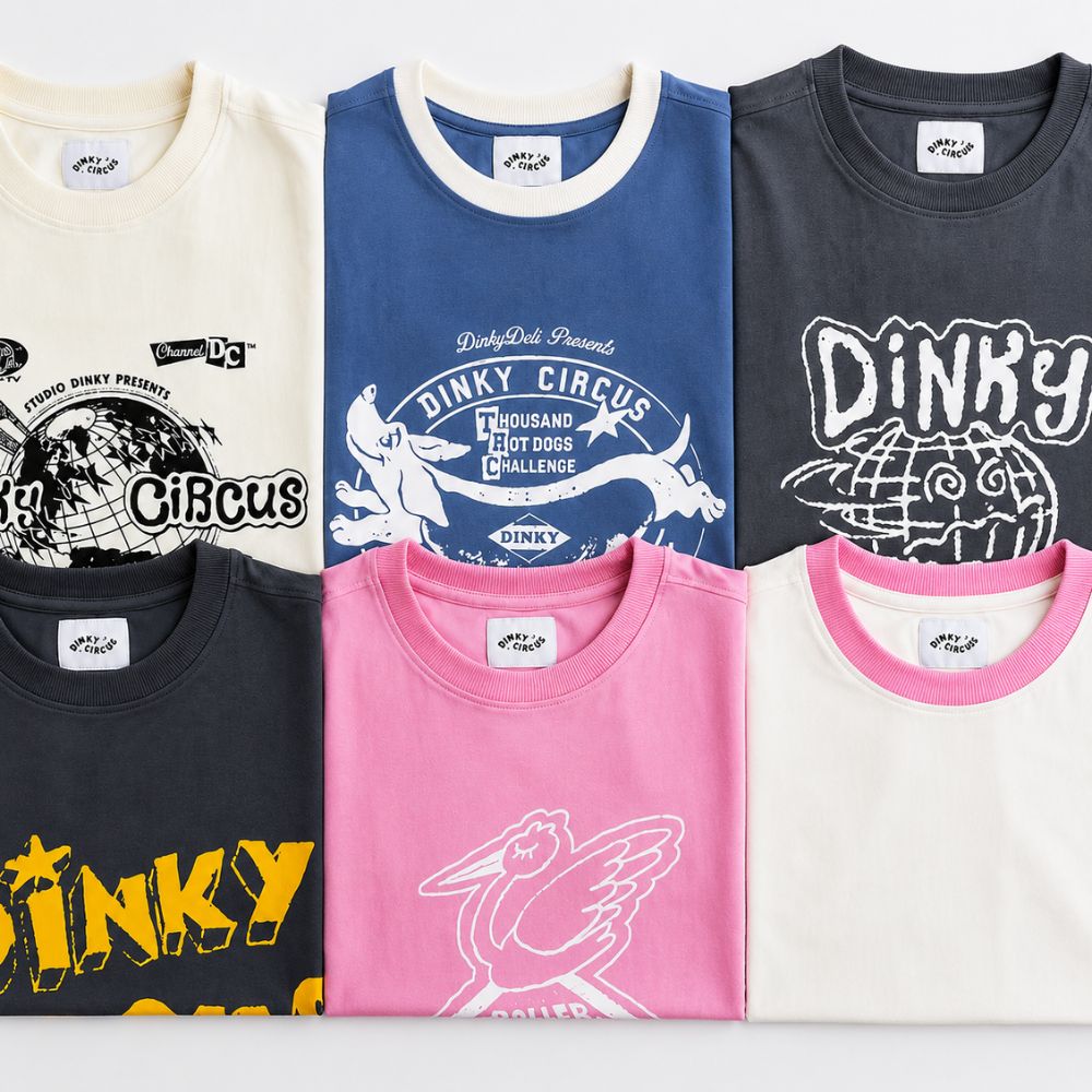 Dinky Circus 萬國博覽會地球印花寬鬆短袖t-shirt - 焦炭灰泥色  ❘ 現貨尺寸: 2Y~9Y