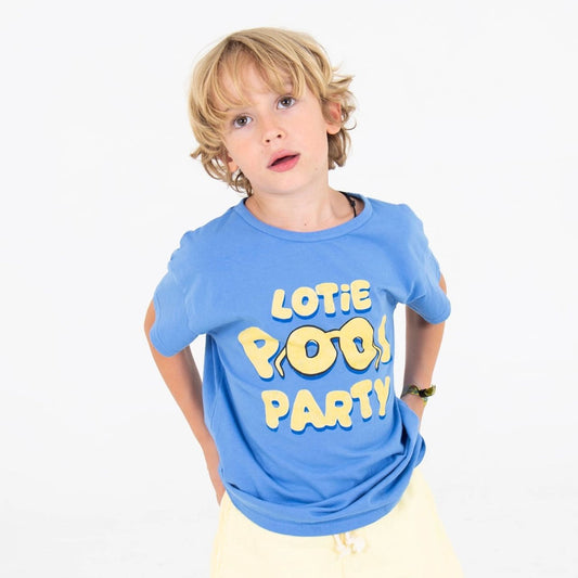 Lotiekids 100% 有機棉LOTIE POOL PARTY 短袖 T-shirt ❘ 現貨尺寸:2Y~9Y