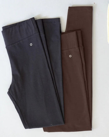Orbasics 大人版 有機棉 All Day Leggings 巧克力色 - S/M/L