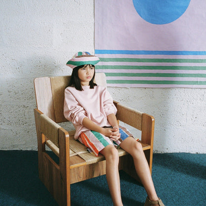 True Artist 100%有機棉彩色條紋 Strokes 短褲 ❘ 現貨尺寸: 4Y~9Y