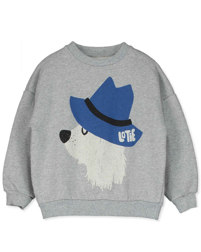 (現貨)Lotiekids 100%有機棉CHILL DOG 大學T 2Y~11Y