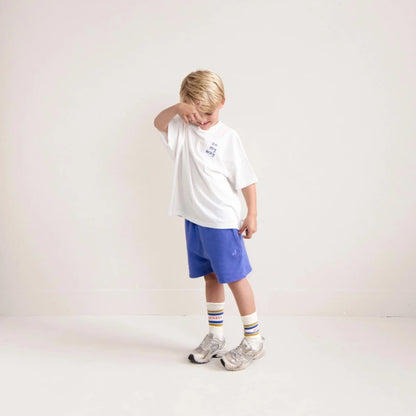 Jenest 100%有機竹節棉寬版短袖T-shirt -Off White ❘ 現貨尺寸: 2Y~8Y / 15-16Y(成人可穿)