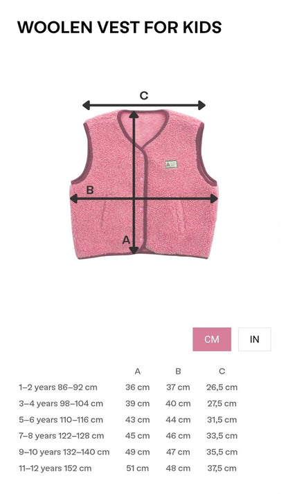 (預購) Happymess 100%美麗諾羊毛背心外套 - Kids in  ice blue (1Y~12Y)