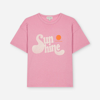 We are kids 100%有機棉短袖T-shirt PINK SUNSHINE  ❘ 現貨尺寸: 2Y~9Y