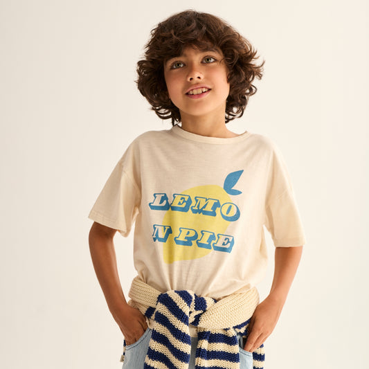 Cozmo 100%竹節棉短袖T-shirt - Lemon Pie ❘ 現貨尺寸: 3Y~8Y