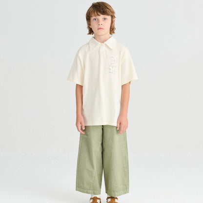 True Artist 100%有機棉短袖 polo上衣 ❘ 現貨尺寸: 4-5Y & 6-7Y