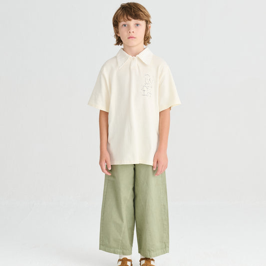 True Artist 100%有機棉短袖 polo上衣 ❘ 現貨尺寸: 4-5Y & 6-7Y