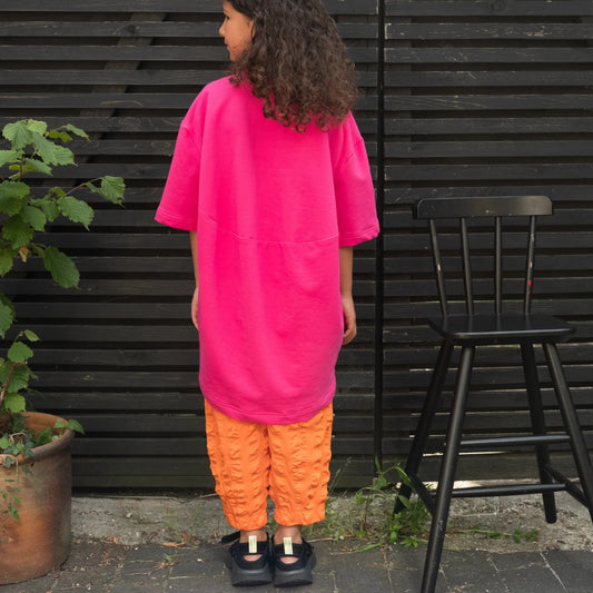 Studio Koter 100%有機棉 ALANI 連身裙/洋裝-  PINK   ❘ 現貨尺寸: 4-5Y & 6-7Y