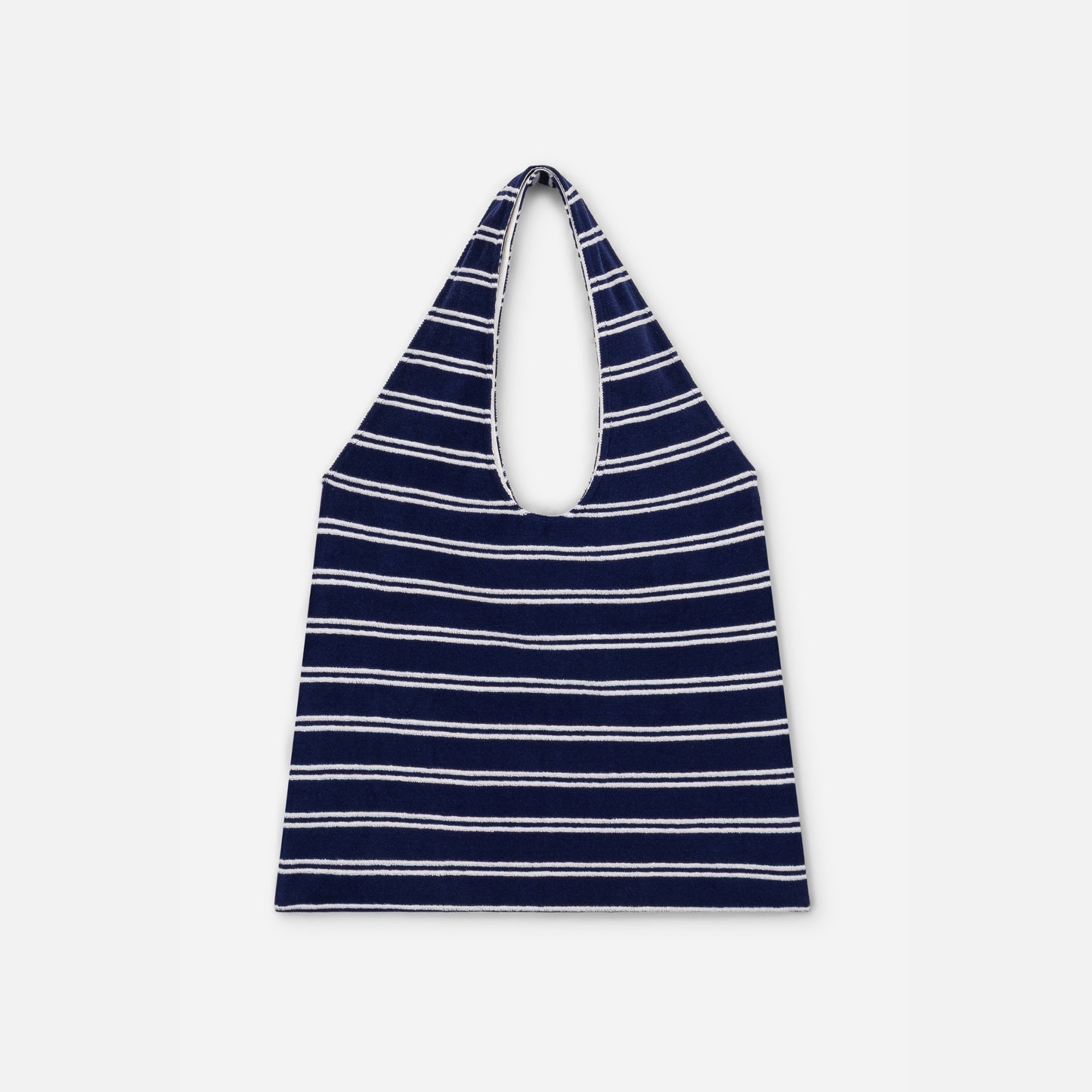 We are kids 100%有機棉毛巾布包包 NAVY STRIPES