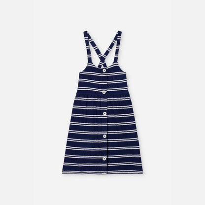 We are kids 100%有機棉毛巾布洋裝  NAVY STRIPES  ❘ 現貨尺寸: 2Y~9Y