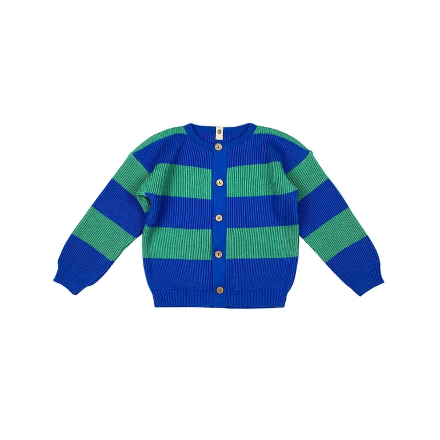 Bayiri 100%有機棉針織外套- Green ❘ 現貨尺寸: 12M~4Y