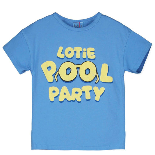 Lotiekids 100% 有機棉LOTIE POOL PARTY 短袖 T-shirt ❘ 現貨尺寸:2Y~9Y