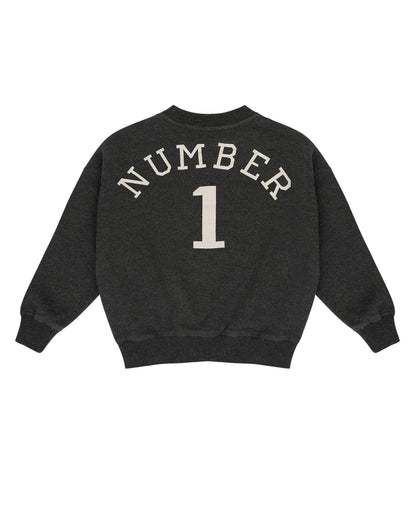 Jenest 100%有機棉 NO.1 SWEATER 深灰 5Y~10Y
