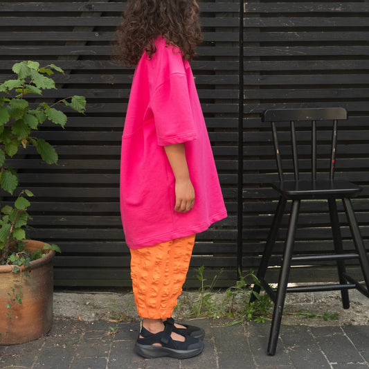 Studio Koter 100%有機棉 ALANI 連身裙/洋裝-  PINK   ❘ 現貨尺寸: 4-5Y & 6-7Y