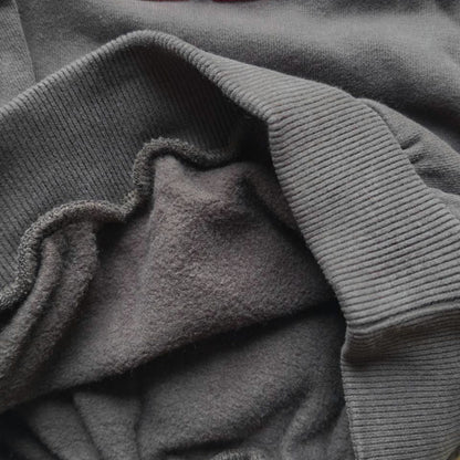 Jenest 100%有機棉寬版大學T - 大人款 Dark Brown Melange ❘ 現貨尺寸: S