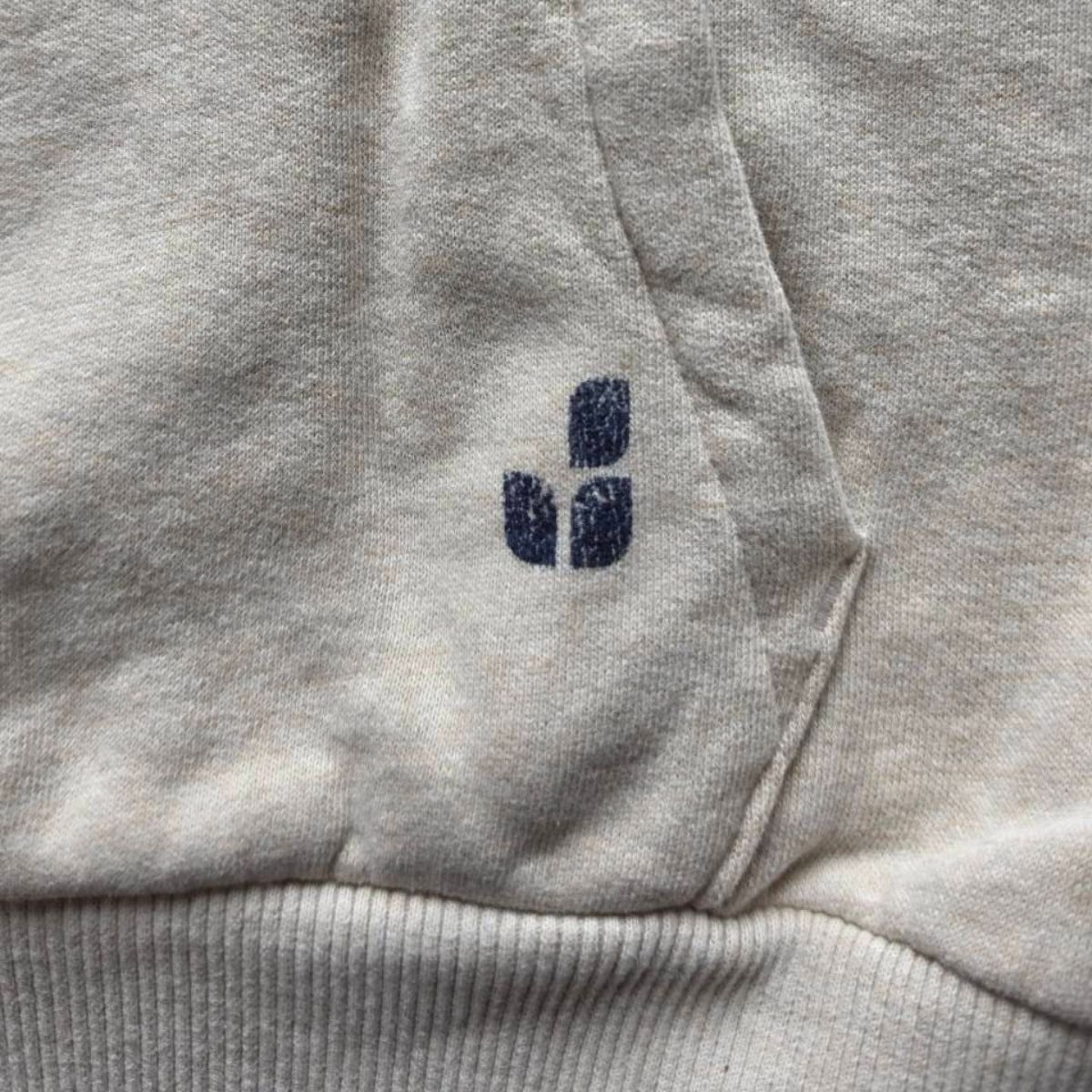 Jenest 100%有機棉連帽長袖上衣 - Beige Melange  ❘ 現貨尺寸: 3Y-8Y