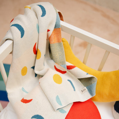 Bayiri 100%有機棉經典蓋毯 Moon Phases