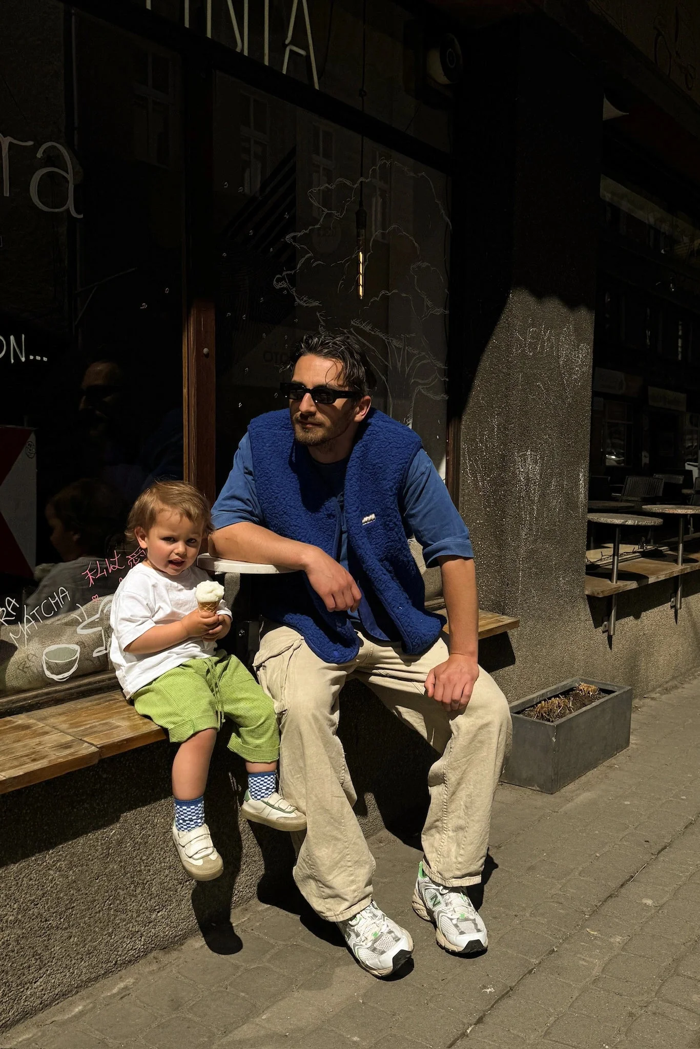 (預購) Happymess 100%美麗諾羊毛背心外套 - adult in cobalt  (XS~XL)