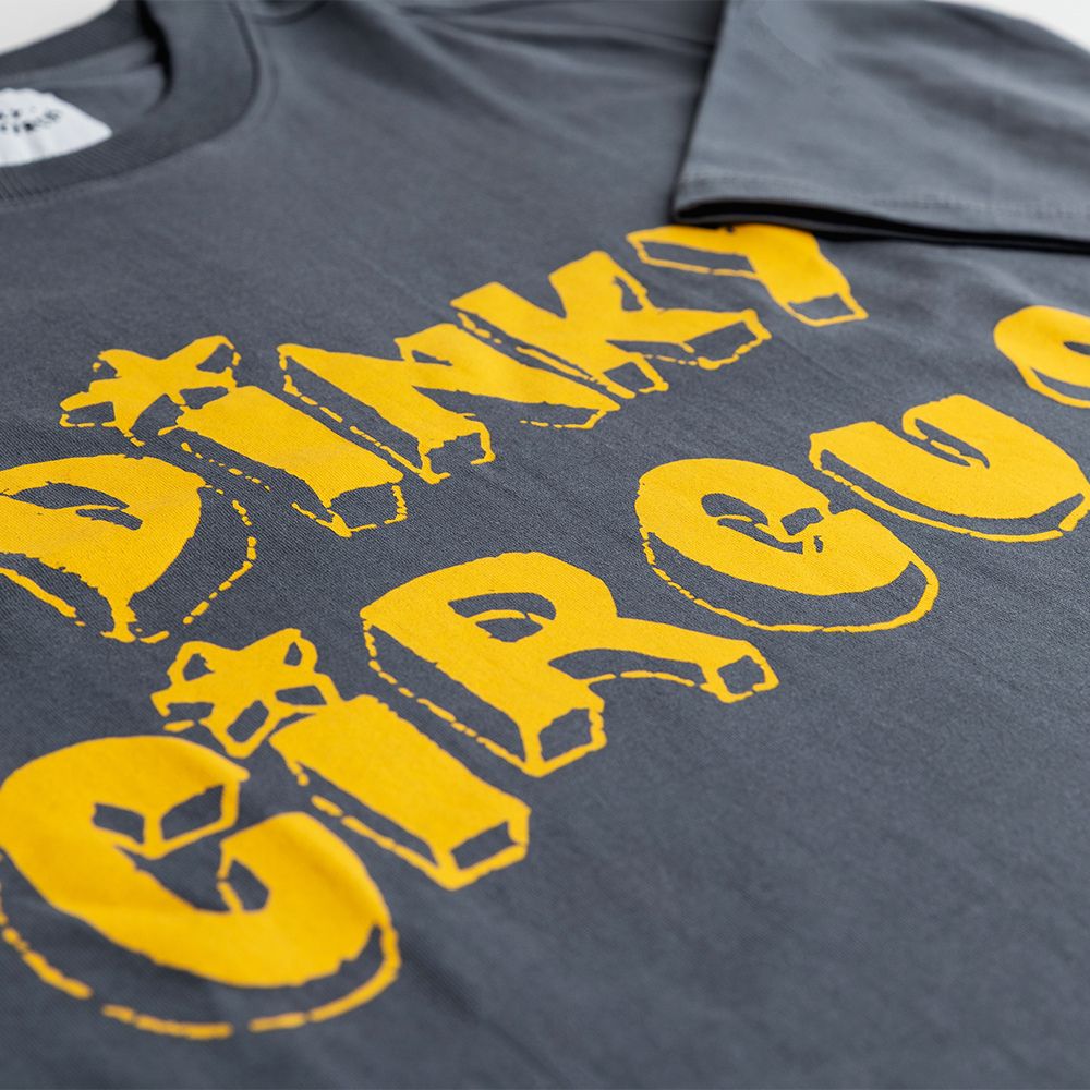 Dinky Circus 經典星星印花寬鬆短袖 t-shirt - 焦炭灰泥色  ❘ 現貨尺寸: 2Y~9Y