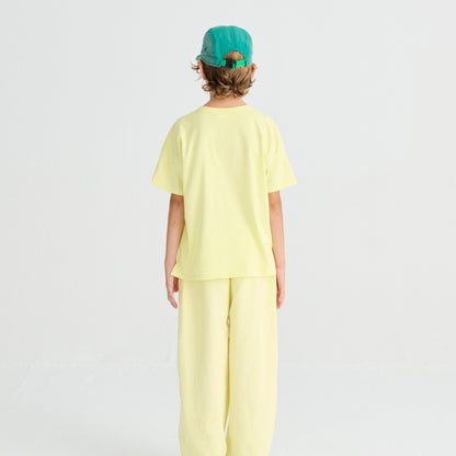 True Artist 100% 有機棉  Elfin Yellow 短袖T-shirt ❘ 現貨尺寸: 4Y~9Y