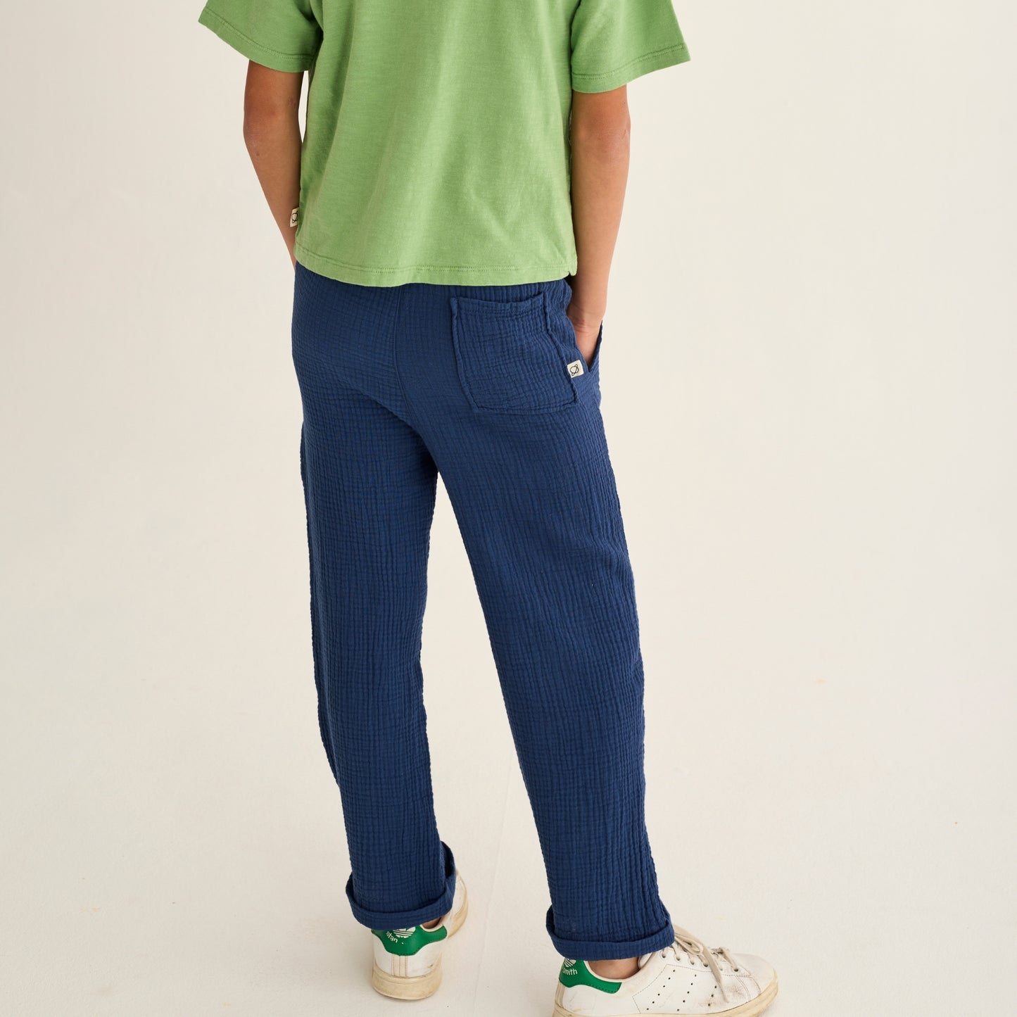 Cozmo 100%純棉棉紗長褲 - kids / Navy ❘ 現貨尺寸: 3Y~6Y