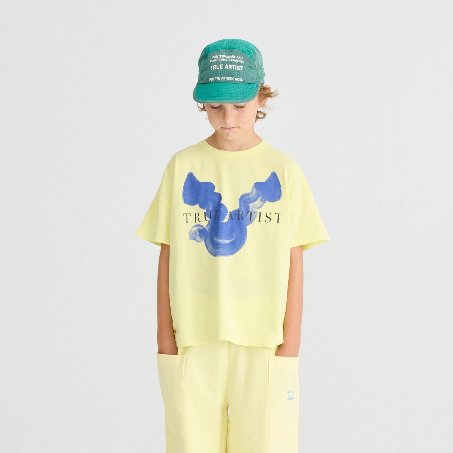 True Artist 100% 有機棉  Elfin Yellow 短袖T-shirt ❘ 現貨尺寸: 4Y~9Y