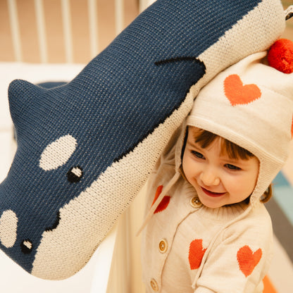 Bayiri 100%有機棉小虎鯨抱枕