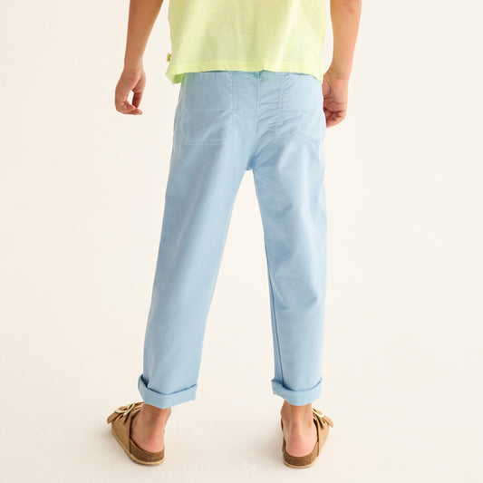 Cozmo 天絲&棉混紡長褲 - sky blue ❘ 現貨尺寸: 3Y~6Y