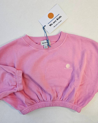 We are kids - 100%有機棉SWEAT KAIA 短版上衣-泡泡糖粉 4-5Y & 6-7Y