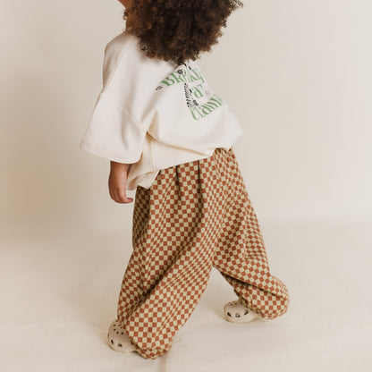 Claude & Co. 100%有機棉棋盤格紋長褲  2Y~6Y