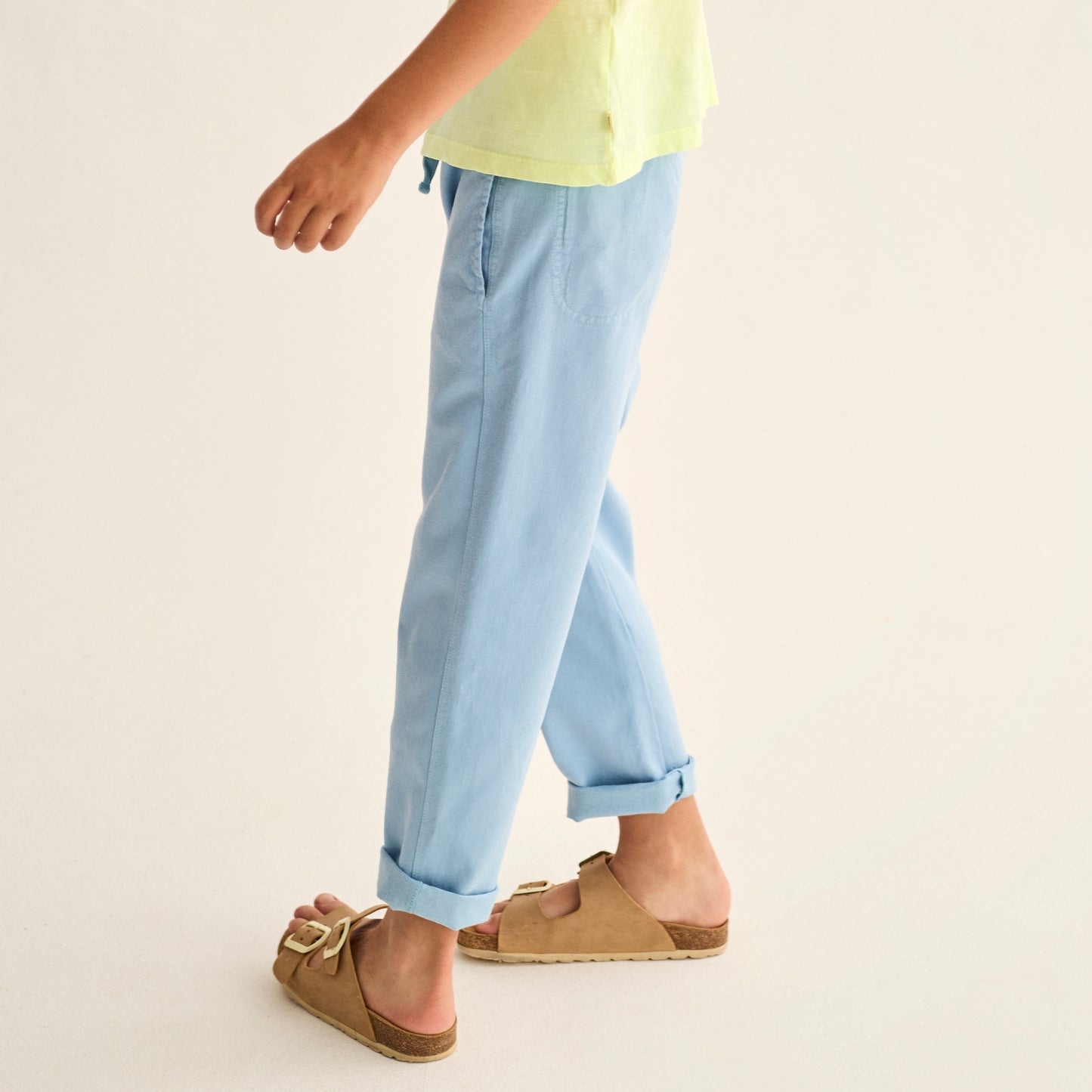 Cozmo 天絲&棉混紡長褲 - sky blue ❘ 現貨尺寸: 3Y~6Y