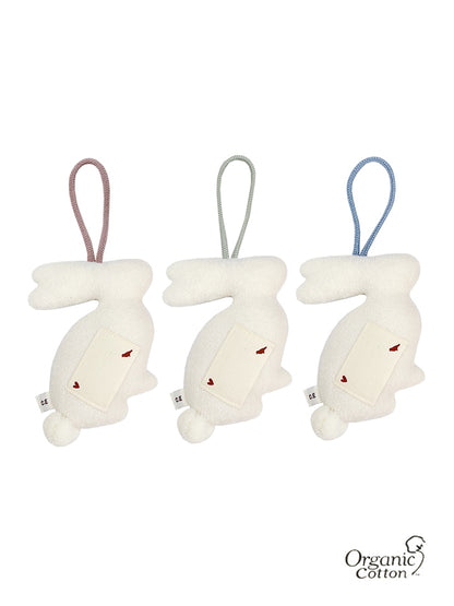 (預購商品) Creme enfant 有機棉小兔子姓名吊飾 - 共2 色