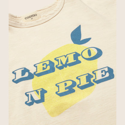 Cozmo 100%竹節棉短袖T-shirt - Lemon Pie ❘ 現貨尺寸: 3Y~8Y
