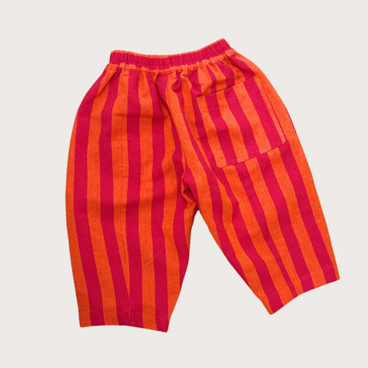 Studio Koter 100%有機亞麻 MANU 條紋氣球長褲  ❘ 現貨尺寸: 2Y~7Y