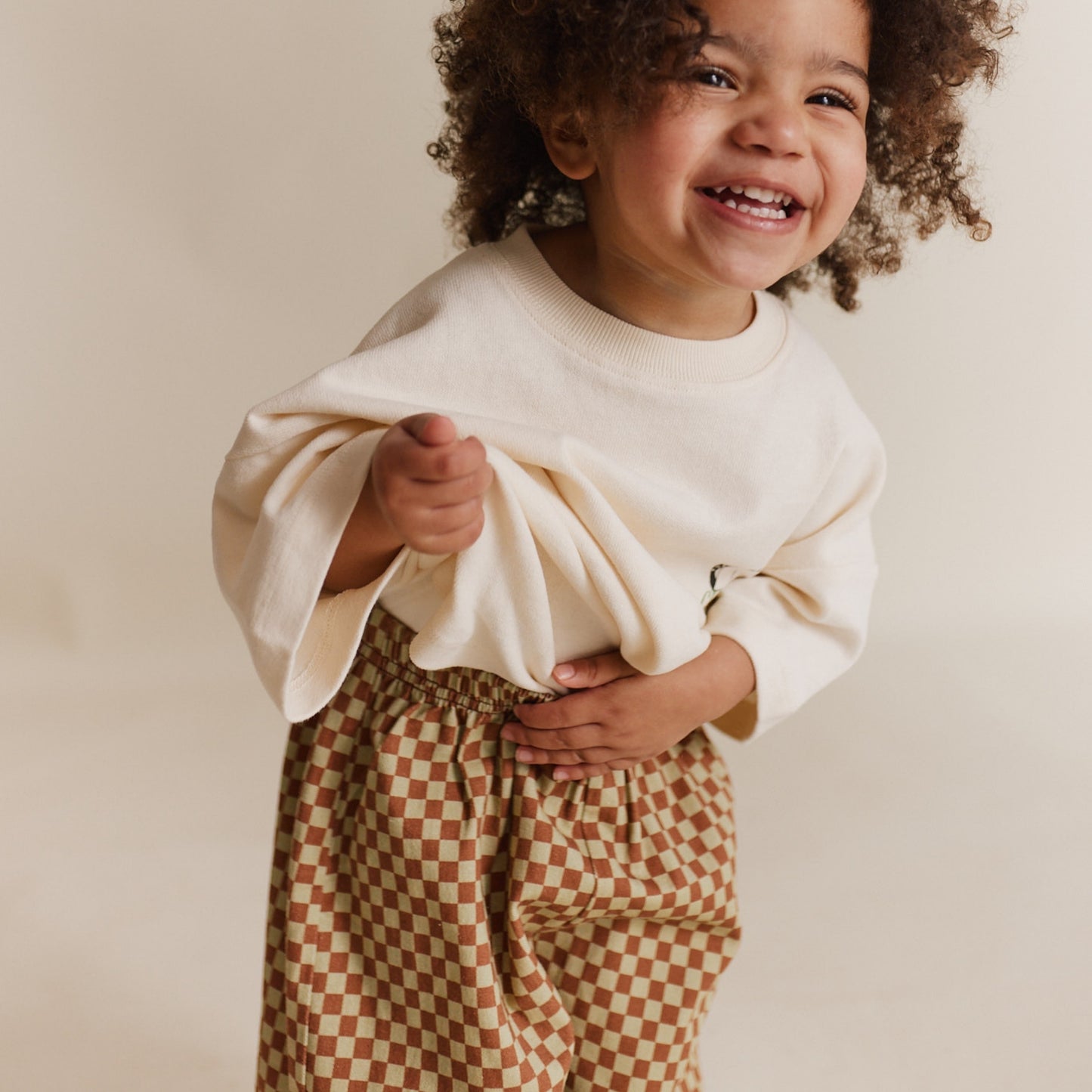 Claude & Co. 100%有機棉棋盤格紋長褲  2Y~6Y