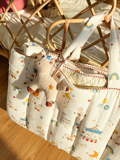 (預購商品) Creme enfant 小狐狸刺繡姓名吊飾
