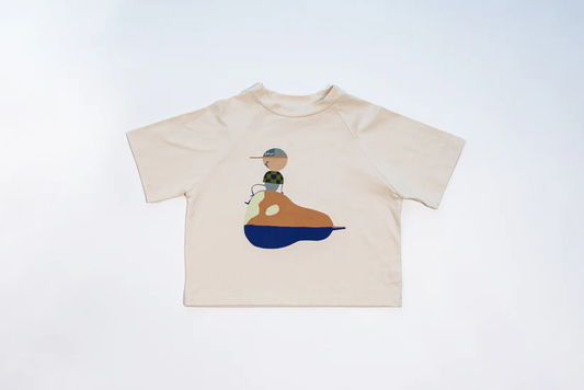 Sukou 純棉設計短袖T-shirt - Pear