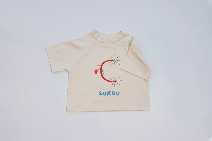 Sukou 純棉設計短袖T-shirt -Cycle