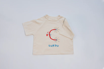 Sukou 純棉設計短袖T-shirt -Cycle