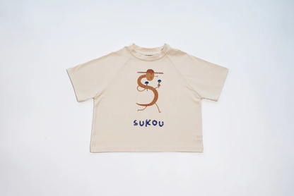 Sukou 純棉設計短袖T-shirt - Snake