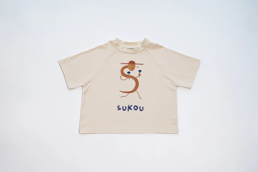 Sukou 純棉設計短袖T-shirt - Snake