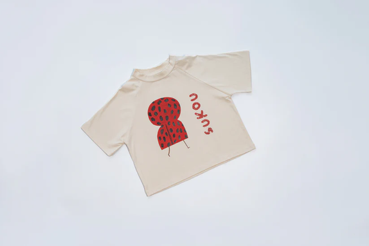 Sukou 純棉設計短袖T-shirt - ladybug