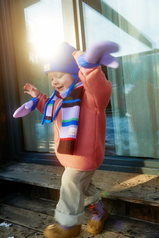 Happymess 100% 美麗諾羊毛外套- CINNAMON ❘ 現貨尺寸: 1Y~6Y